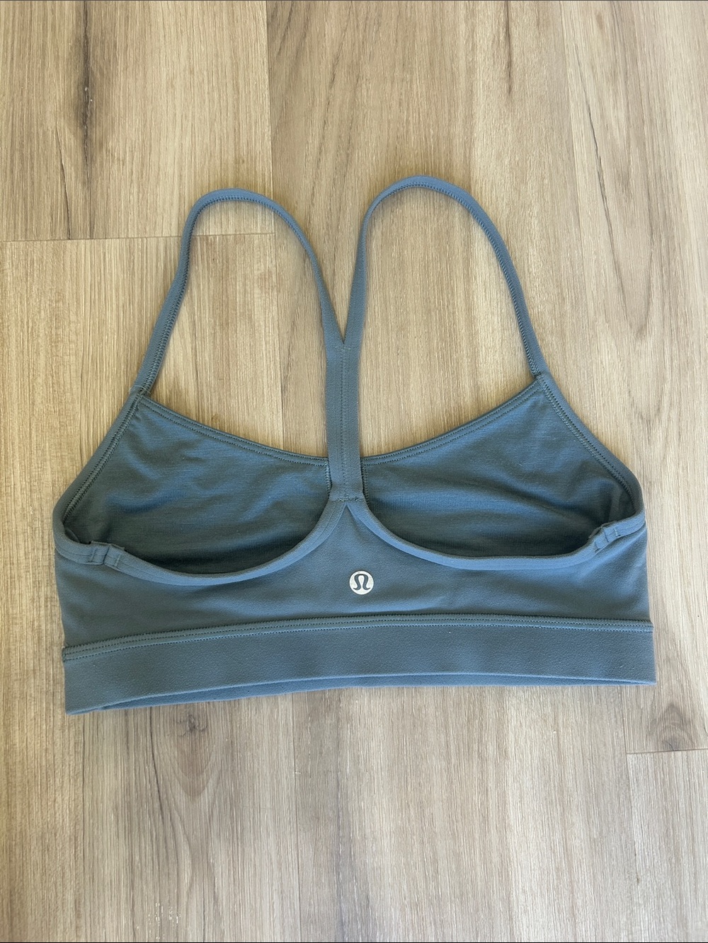 Lululemon Flow Y Bra Nulu Slate Blue Size 6 Light Support Sports Bra